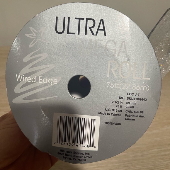 8 Mega Roll , Ribbon red, gold, silver - Picture 14 of 16